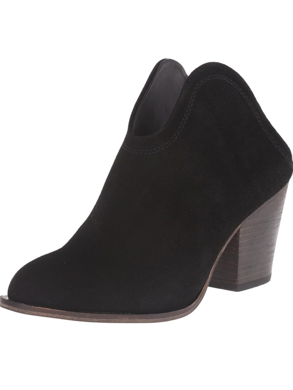 Chinese Laundry Women's Kelso Black Split Suede Slip-on Boot - Sz 5.5